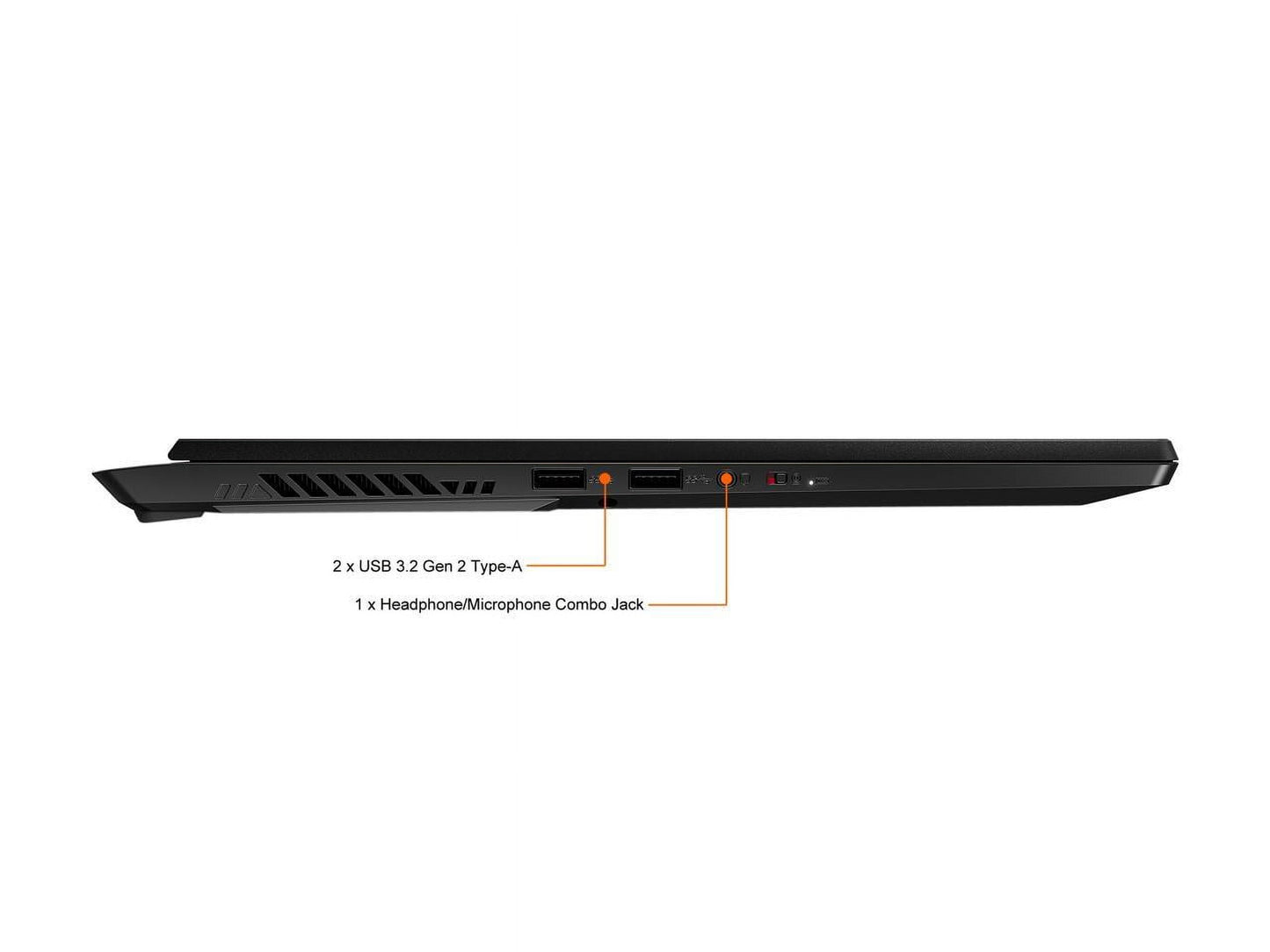 GS Series - 17.3" 240 Hz - Intel Core I7 12Th Gen 12700H (2.30Ghz) - NVIDIA Geforce RTX 3080 Ti Laptop GPU - 32 GB DDR5 - 1TB Nvme SSD - Windows 11 Pro 64-Bit - Gaming Laptop (Stealth GS77 12UHS-0
