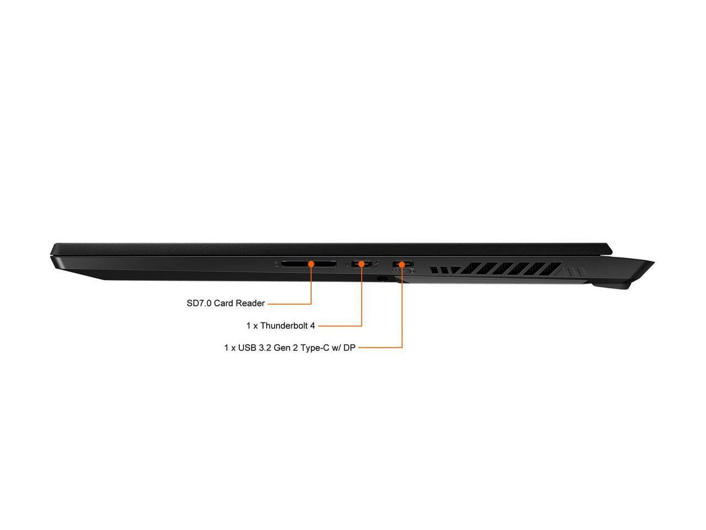 GS Series - 17.3" 240 Hz - Intel Core I7 12Th Gen 12700H (2.30Ghz) - NVIDIA Geforce RTX 3080 Ti Laptop GPU - 32 GB DDR5 - 1TB Nvme SSD - Windows 11 Pro 64-Bit - Gaming Laptop (Stealth GS77 12UHS-0