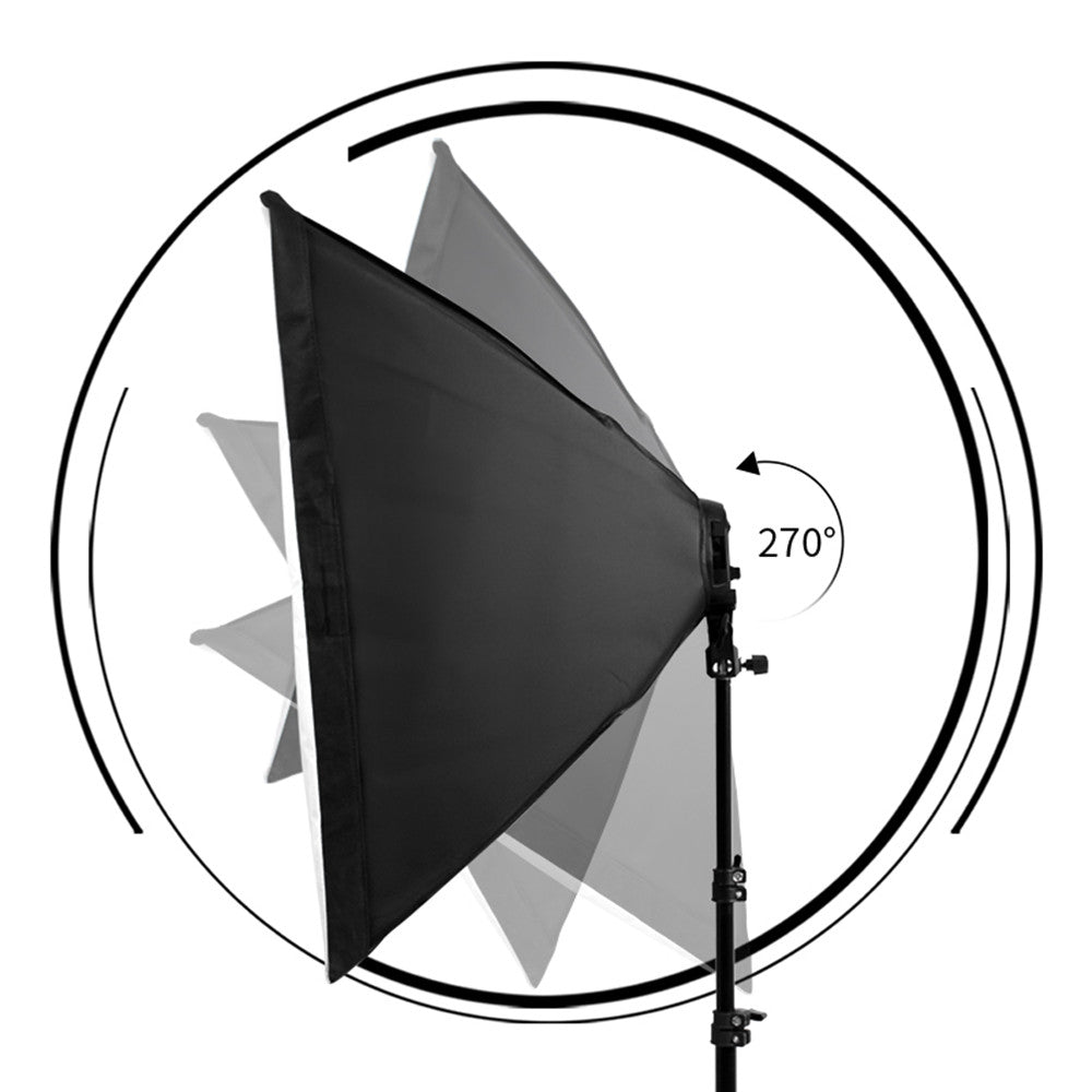 Photography Softbox Lighting Kit Four Lamp Softbox Kit 50X70Cm Soft Box Equipment E27 Base for Photo Studio Kit ooting