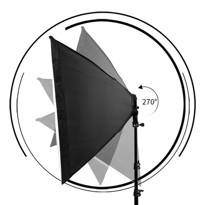 Photography Softbox Lighting Kit Four Lamp Softbox Kit 50X70Cm Soft Box Equipment E27 Base for Photo Studio Kit ooting