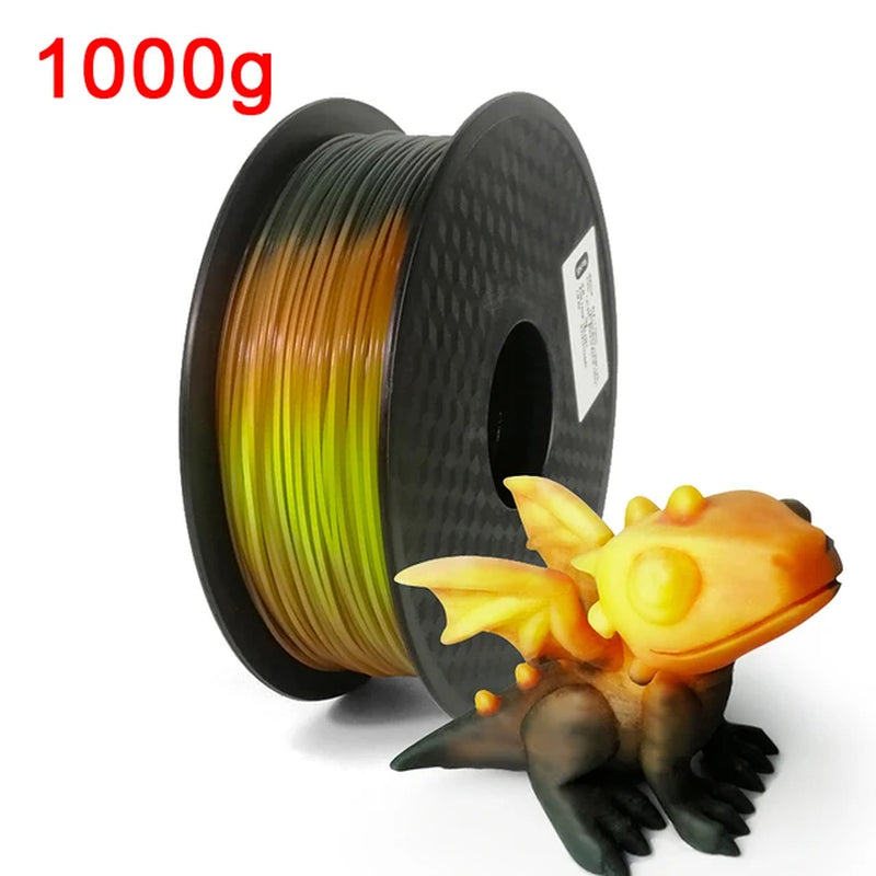 Color Change with Temperature 3D Printer Filament PLA Sublimation Plastic Chameleon 3D Printing Material 1.75Mm 1Kg/500G/250G