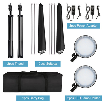Photography Softbox Lighting Kit Four Lamp Softbox Kit 50X70Cm Soft Box Equipment E27 Base for Photo Studio Kit ooting